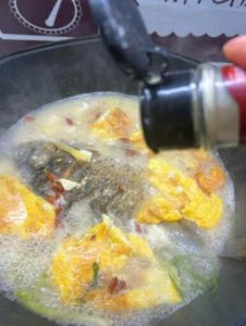 Crucian carp tofu soup