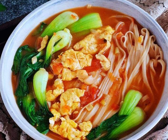 Tomato Noodle Soup