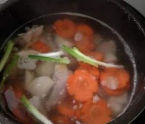 Carrot Pear and Pork Bone Soup