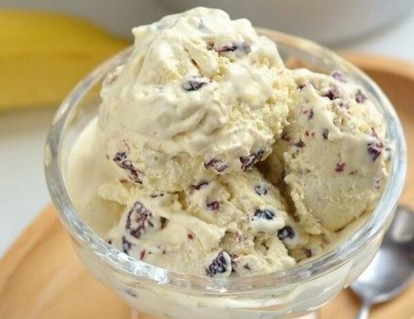 Banana Cranberry Ice Cream recipe