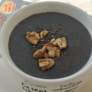 Yam black sesame paste