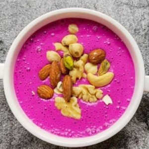 Dragon Fruit Banana Nut Yogurt Shake